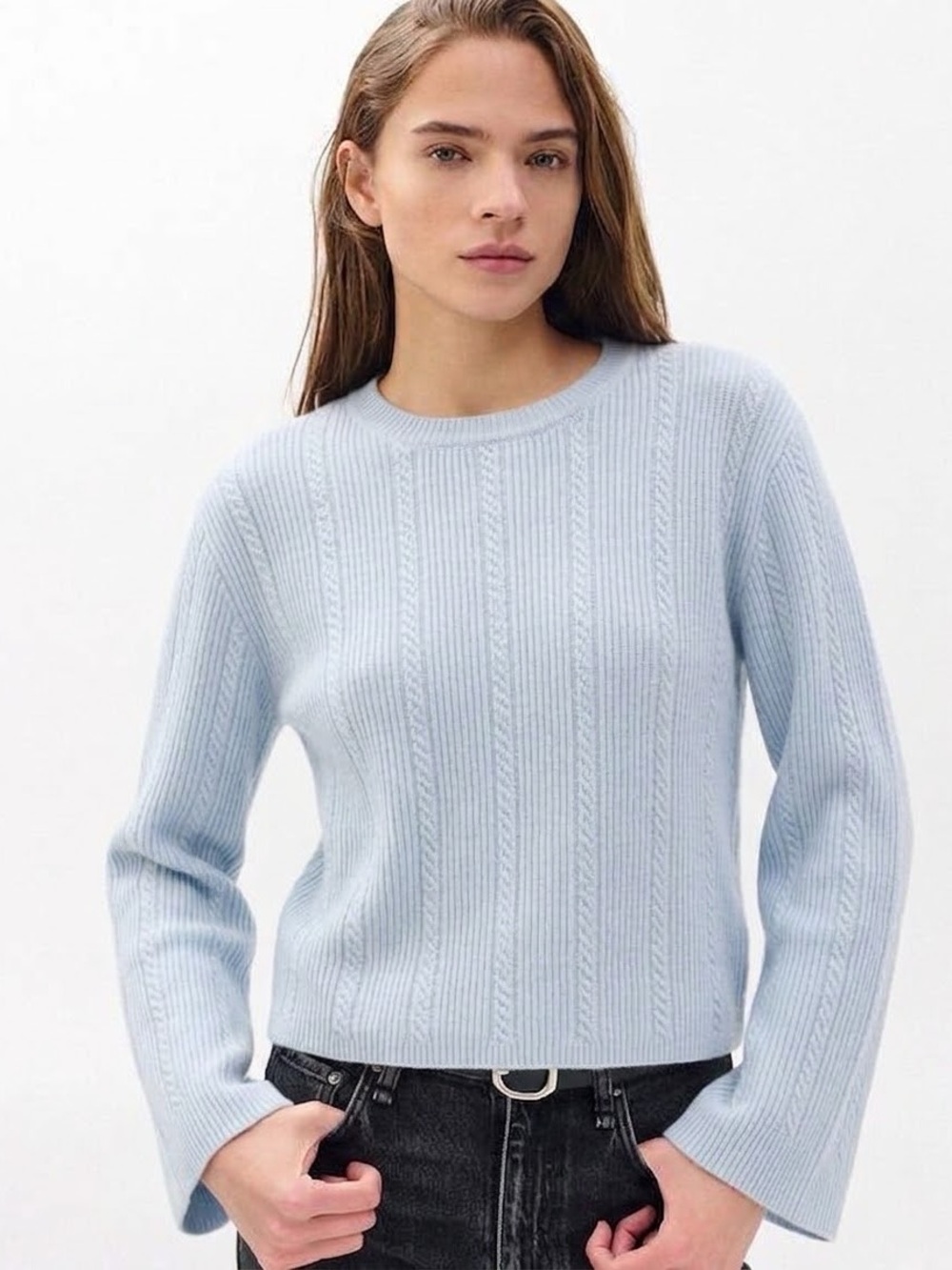NWT $528 Rag Bone Maud Cashmere Crewneck Sweater